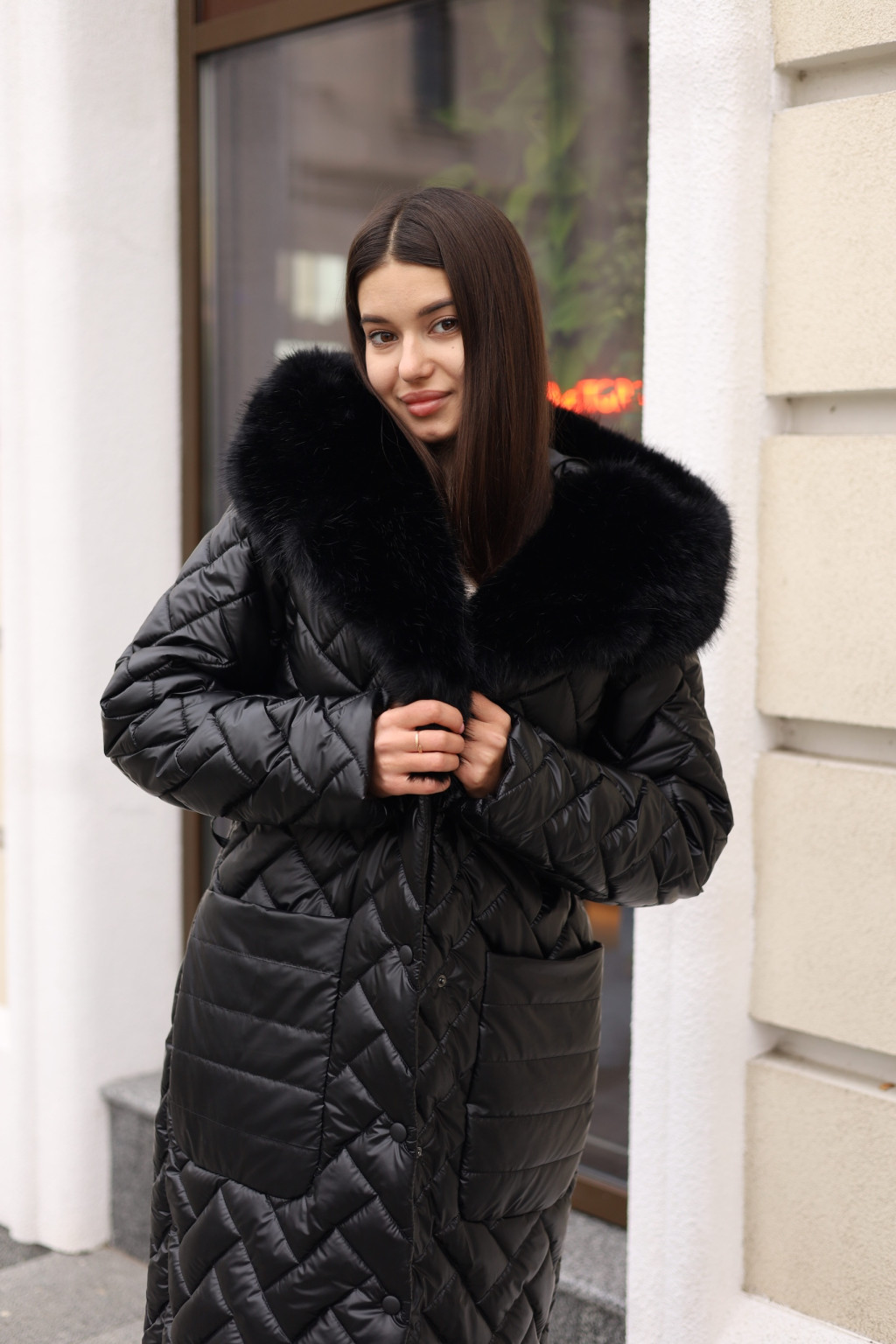 Зимнее пальто Mila Nova ПВ-382 черный — изображение 6