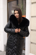 Зимнее пальто Mila Nova ПВ-382 черный — изображение 6