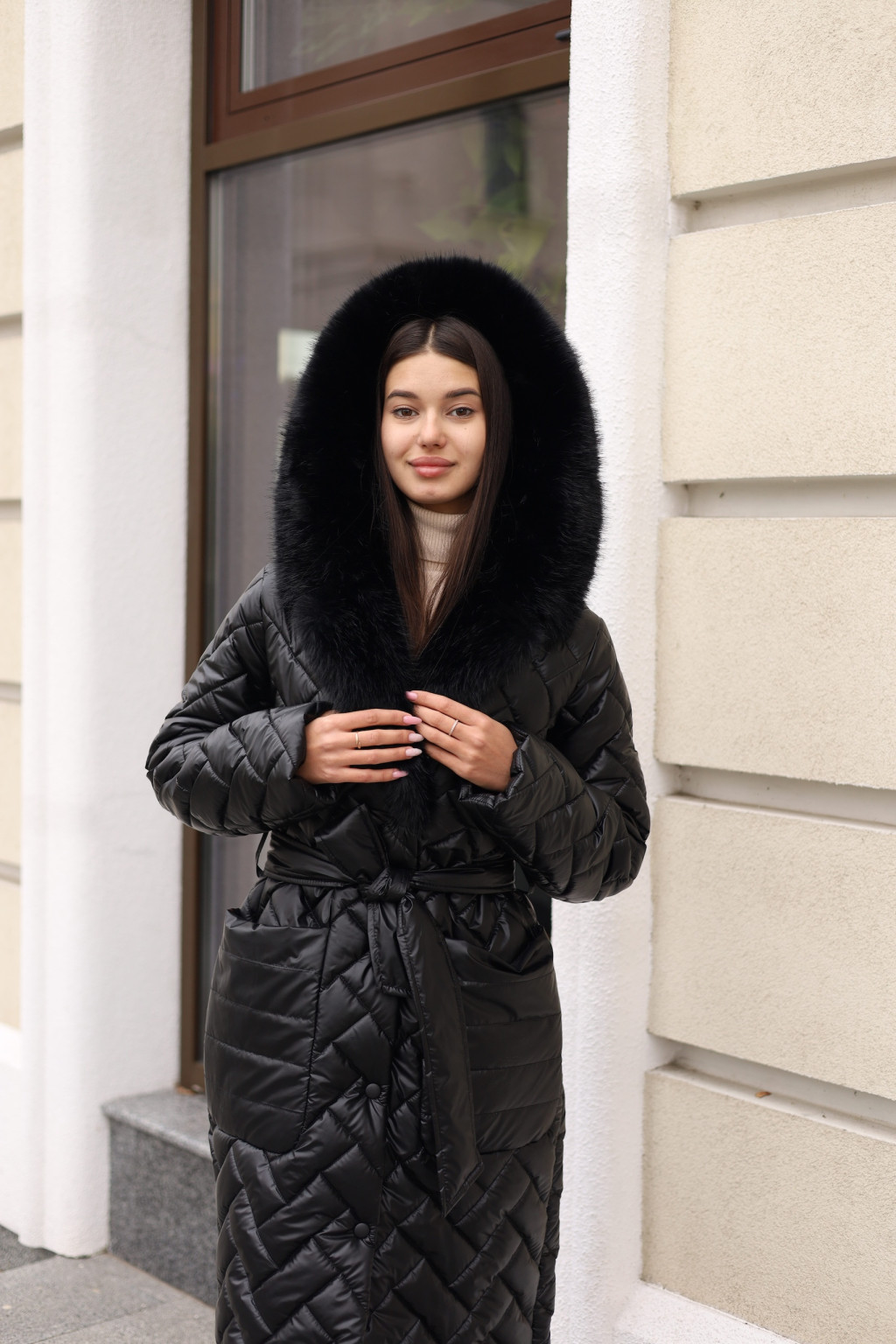 Зимнее пальто Mila Nova ПВ-382 черный — изображение 7