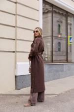 Демисезонное пальто Mila Nova ПВ-384 шоколад — изображение 2