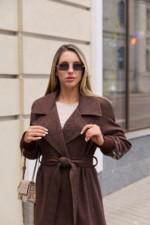 Демисезонное пальто Mila Nova ПВ-384 шоколад — изображение 5