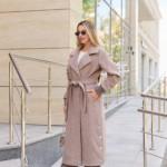 Демисезонное пальто Mila Nova ПВ-384 капучино