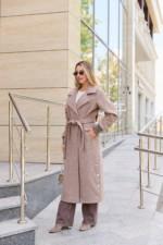 Демисезонное пальто Mila Nova ПВ-384 капучино