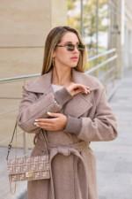 Демисезонное пальто Mila Nova ПВ-384 капучино — изображение 5