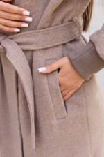 Демисезонное пальто Mila Nova ПВ-384 капучино — изображение 6