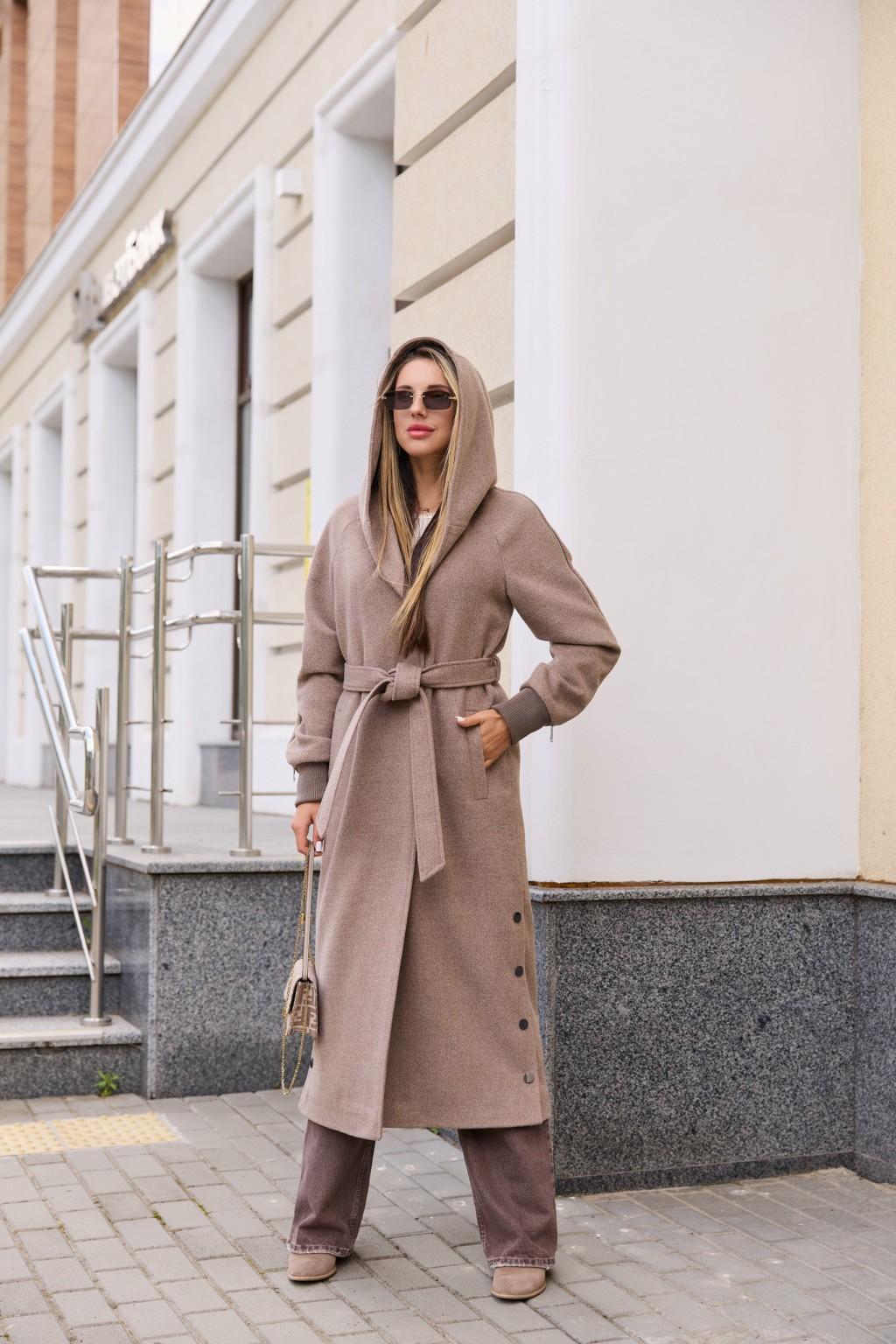 PV-386kapuchino-1 Демисезонное пальто Mila Nova ПВ-386 капучино — изображение 1