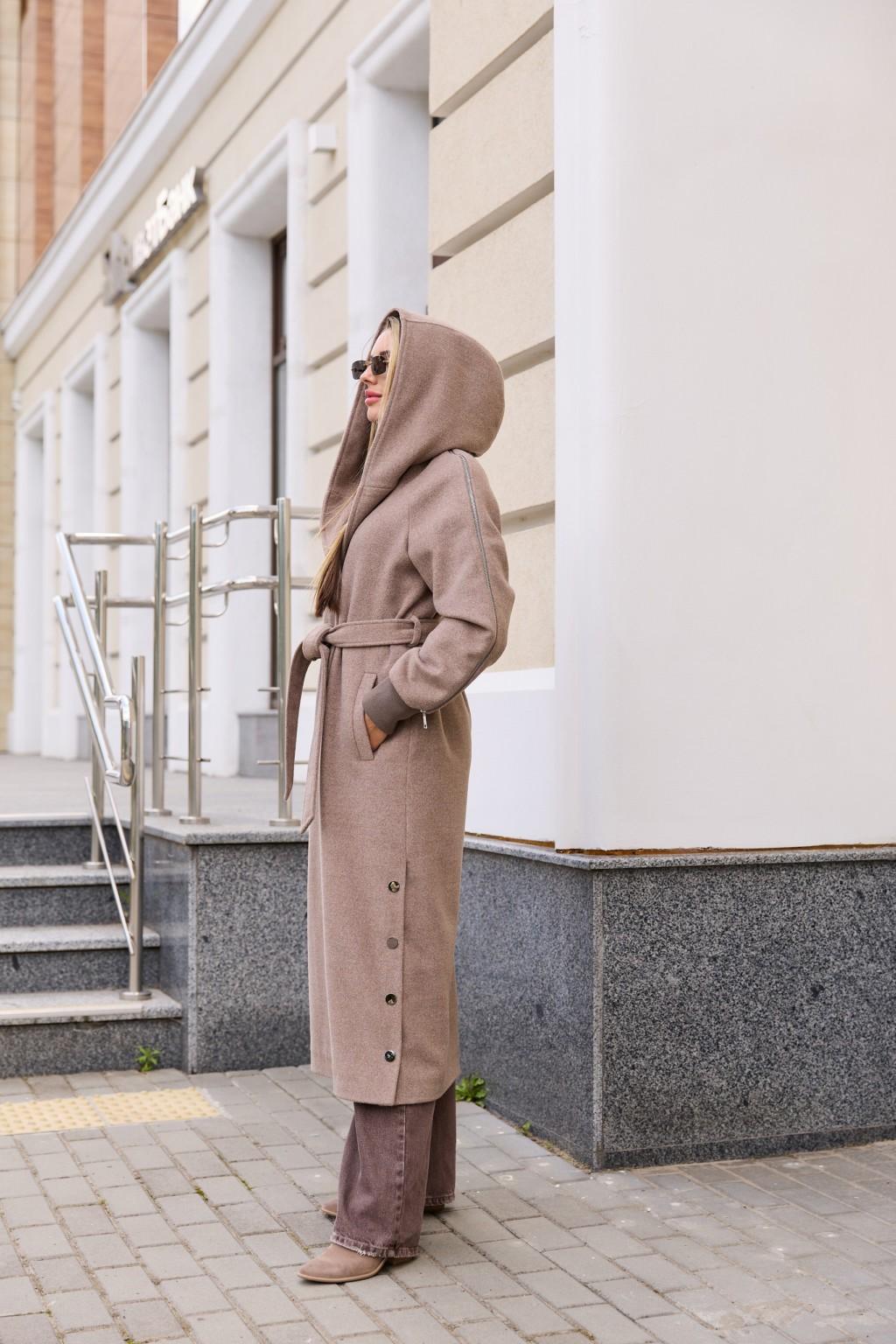 Демисезонное пальто Mila Nova  ПВ-386 капучино — изображение 2