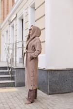 Демисезонное пальто Mila Nova  ПВ-386 капучино — изображение 2