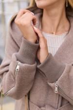 Демисезонное пальто Mila Nova  ПВ-386 капучино — изображение 4