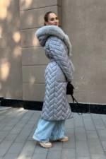 Зимнее пальто Mila Nova ПВ-389 серый — изображение 3