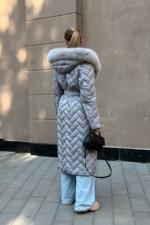 Зимнее пальто Mila Nova ПВ-389 серый — изображение 4