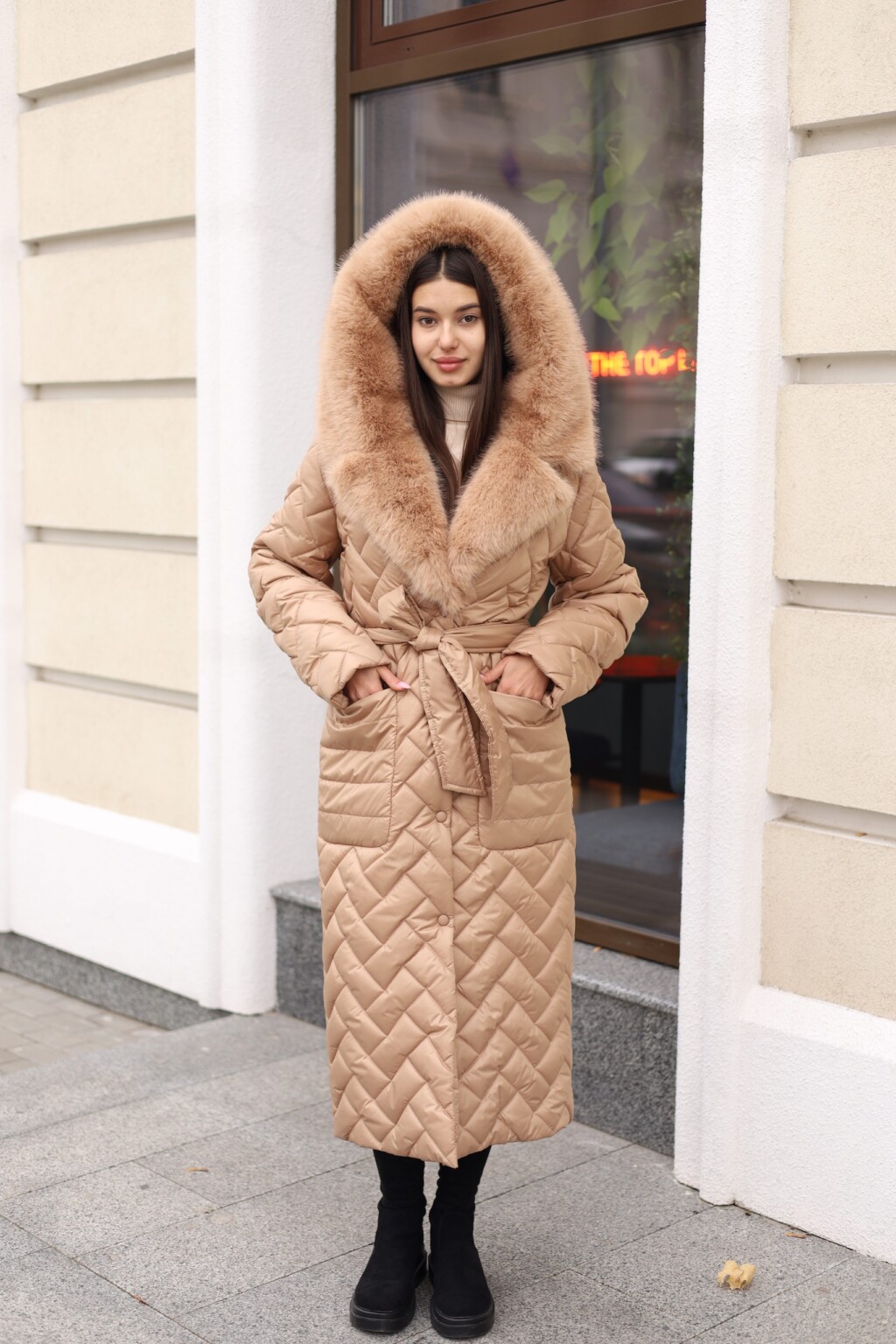 PV-389kemel-1 Зимнее пальто Mila Nova ПВ-389 кемел — изображение 1