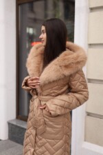 Зимнее пальто Mila Nova ПВ-389 кемел — изображение 4