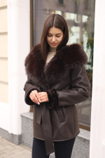 Зимняя дубленка Mila Nova Д-244 кор,шоколад — изображение 2