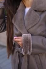 Зимняя дубленка Mila Nova Д-247 капучино — изображение 6