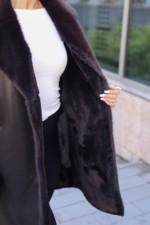 Зимняя дубленка Mila Nova Д-247 шоколад — изображение 5