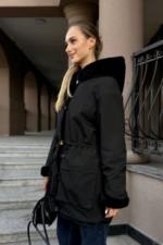 Зимняя Куртка Mila Nova К-208 ех черный — изображение 4