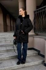 Зимняя Куртка Mila Nova К-208 ех черный — изображение 5