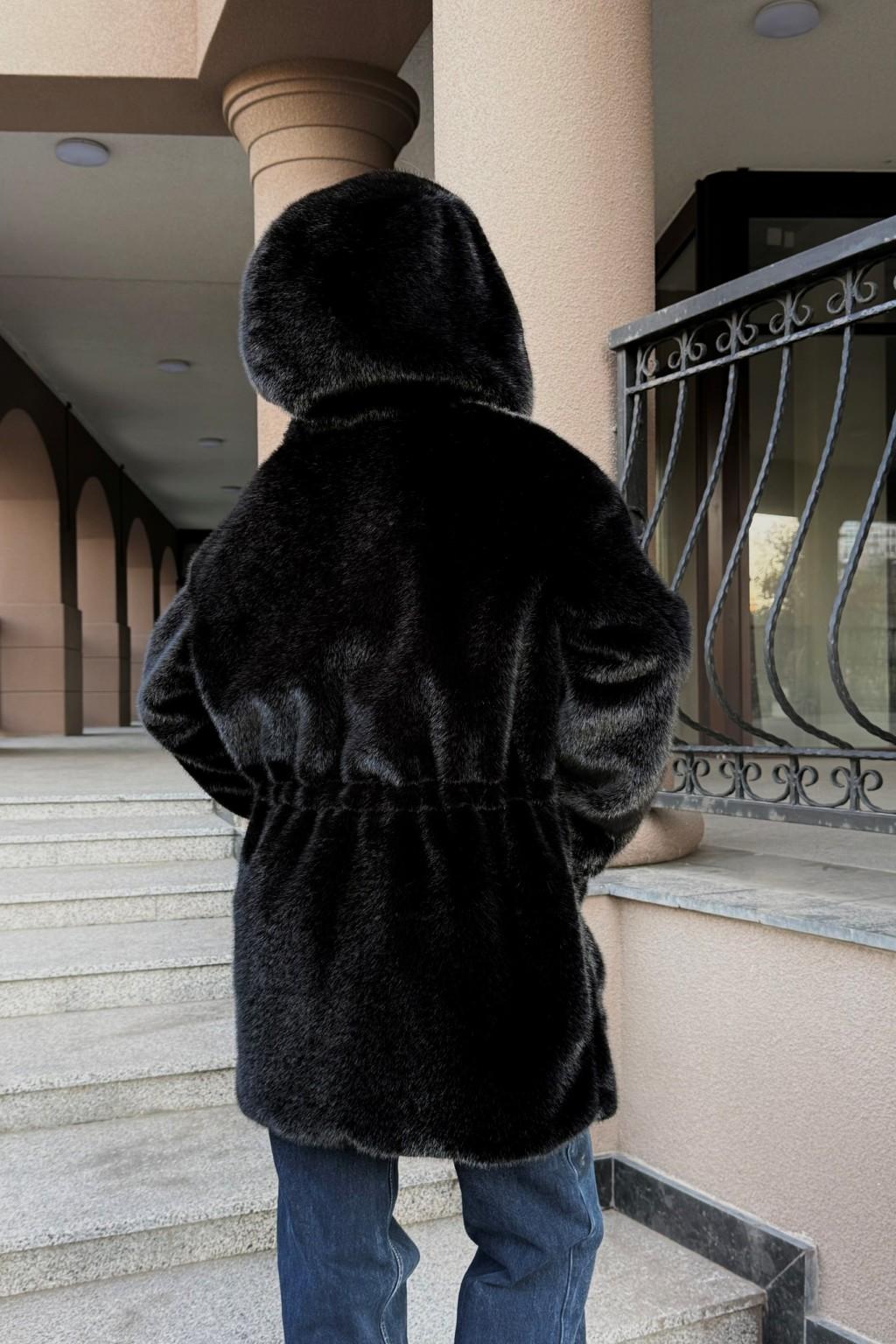 Зимняя Куртка Mila Nova К-208 ех черный — изображение 7