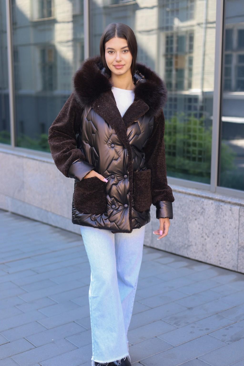 Зимняя куртка Mila Nova К-308 кап шоколад — изображение 1