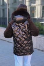 Зимняя куртка Mila Nova К-308 кап шоколад — изображение 5