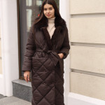 Зимнее пальто Mila Nova ПВ-318 шоколадный