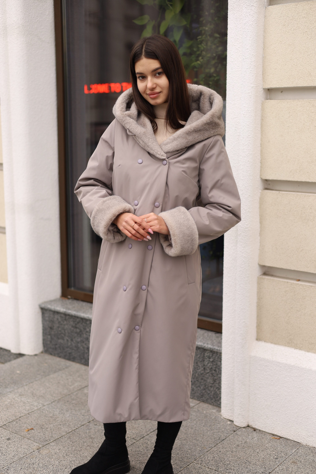 Зимнее пальто Mila Nova ПВ-328 капучино — изображение 2