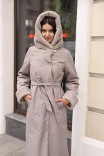 Зимнее пальто Mila Nova ПВ-328 капучино — изображение 3