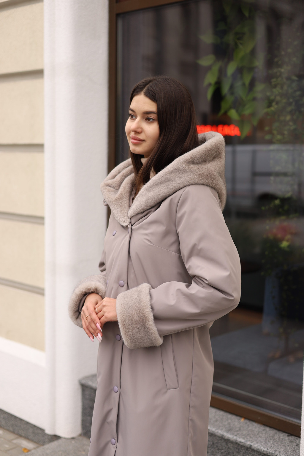 Зимнее пальто Mila Nova ПВ-328 капучино — изображение 5