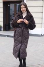 Зимнее пальто Mila Nova ПВ-333 шоколад — изображение 4