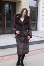 Зимнее пальто Mila Nova ПВ-335шоколад — изображение 3