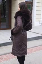 Зимнее пальто Mila Nova ПВ-335шоколад — изображение 5