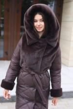 Зимнее пальто Mila Nova ПВ-335шоколад — изображение 2