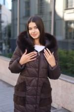 Зимнее пальто ПВ-365 шоколад — изображение 6