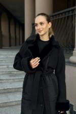 Зимнее Пальто Mila Nova ПВ-371 черный — изображение 3