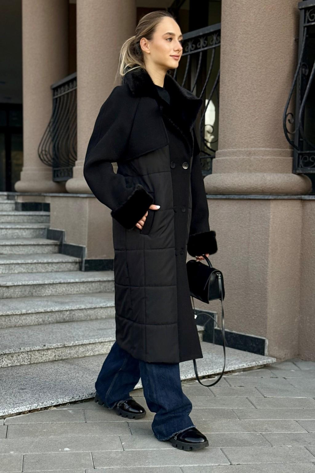 Зимнее Пальто Mila Nova ПВ-371 черный — изображение 6