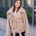 Зимняя шуба Mila Nova ПВ-381бежевый