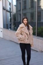 Зимняя шуба Mila Nova ПВ-381бежевый — изображение 6