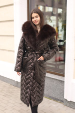 Зимнее пальто Mila Nova ПВ-382 шоколад