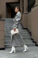 Демисезонное пальто Mila Nova ПВ-384 серый — изображение 2