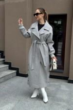 Демисезонное пальто Mila Nova ПВ-384 серый — изображение 5