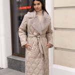 Зимнее пальто Mila Nova ПВ-385 бежевый