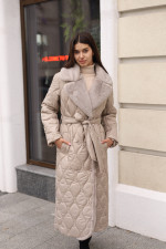 Зимнее пальто Mila Nova ПВ-385 бежевый