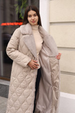 Зимнее пальто Mila Nova ПВ-385 бежевый — изображение 5