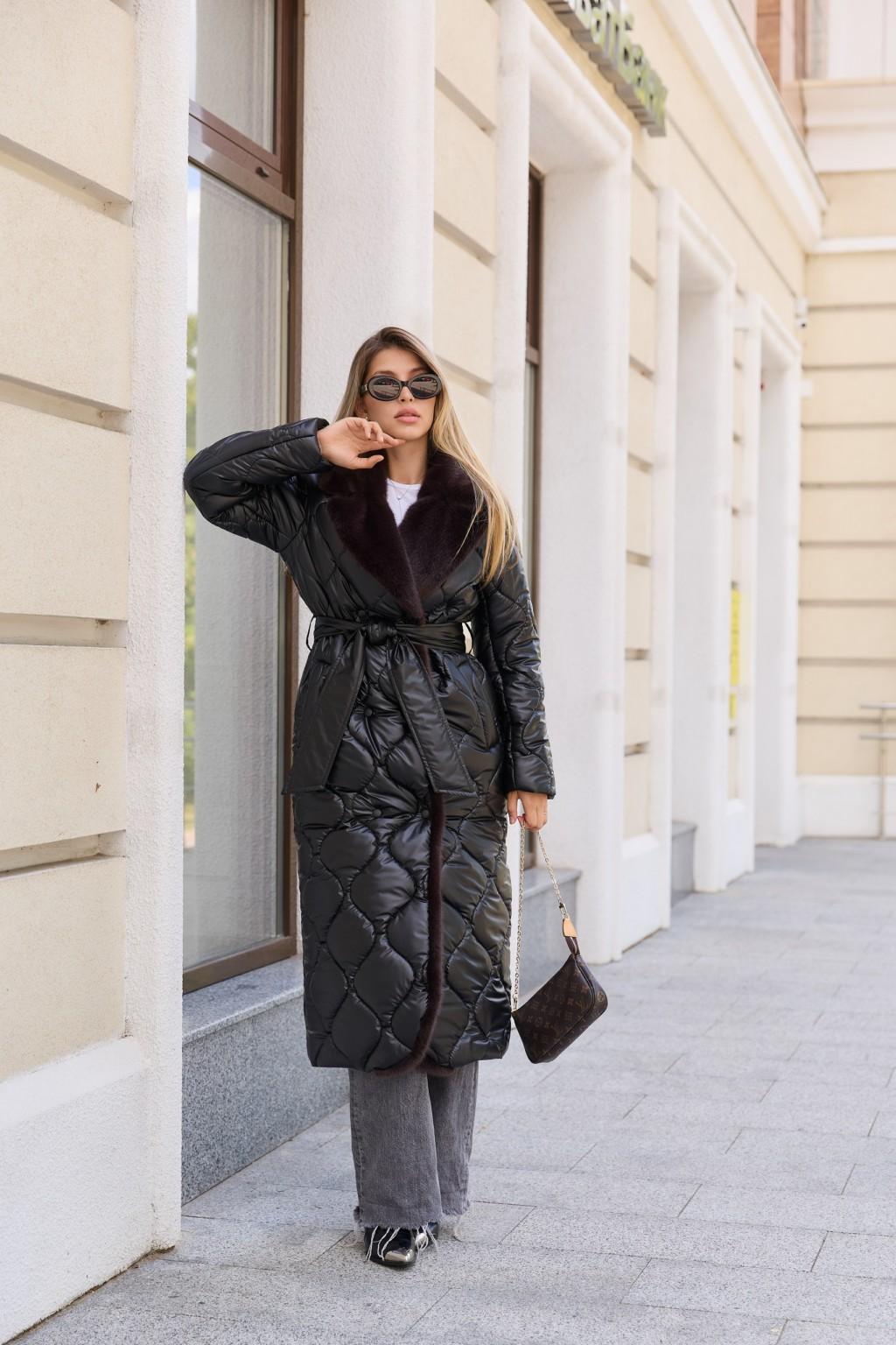 Зимнее пальто Mila Nova ПВ-388 черный — изображение 2