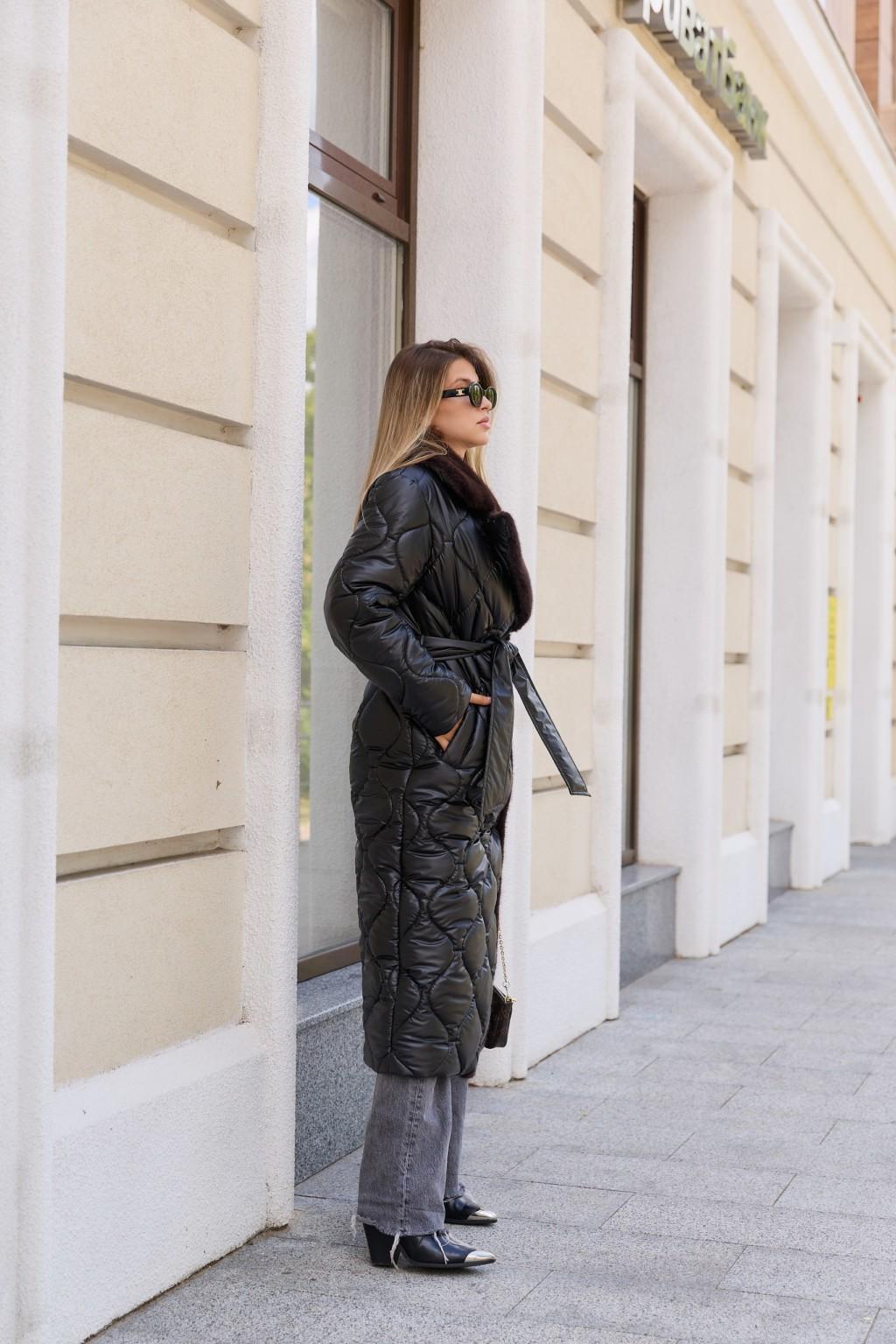 Зимнее пальто Mila Nova ПВ-388 черный — изображение 3