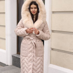 Зимнее пальто Mila Nova ПВ-389 бежевый