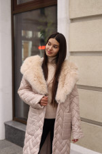 Зимнее пальто Mila Nova ПВ-389 бежевый — изображение 2