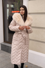 Зимнее пальто Mila Nova ПВ-389 бежевый — изображение 4