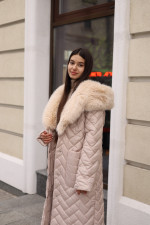 Зимнее пальто Mila Nova ПВ-389 бежевый — изображение 5